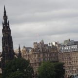 The Scott Monument with Edinburgh behind